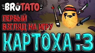 Картошка устраивает резню на Арене / Бротато - основы и механики / Brotato - прохождение на русском