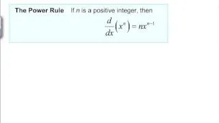 Basic Derivative Rules