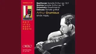 Violin Sonata in G Minor, L. 140: III. Finale. Très animé (Live)