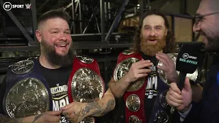 An emotional Sami Zayn and Kevin Owens speak to Ariel Helwani immediately after WrestleMania