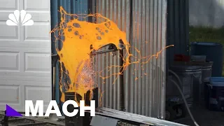 Scientists Are Creating Batches Of Homemade Lava To See It Explode | Mach | NBC News