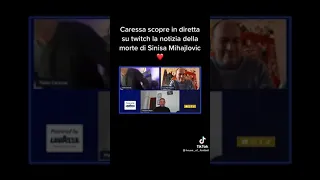 Caressa scopre in diretta la morte di sinisa (Buon viaggio mister❤️)