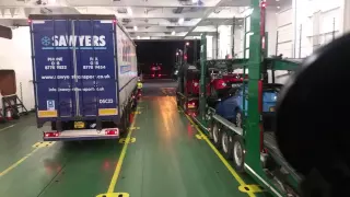 Departing stena precision at heysham port