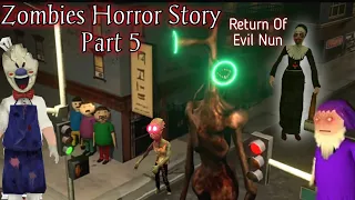 Zombies Horror Story Part 5 | Siren Head Game | Make Joke Horror | gulli bulli zombies 4 part 5