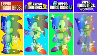 Evolution of Sonic Super Stars Dying in Super Mario Bros Games (1985-2024)