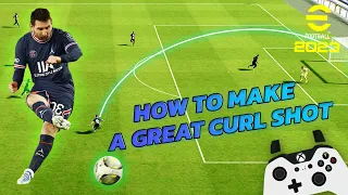 Long Range Curler ( Curl Shot ) Tutorial in eFootball 2023 | PC & XBOX