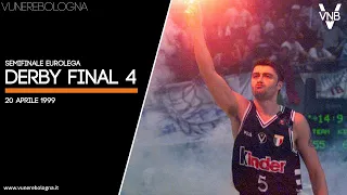 20/04/1999: Semifinale EuroLega, Teamsystem Bologna-Kinder Bologna: 57-62