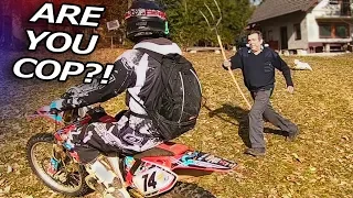 Angry Man Attack Dirt Bikers! Stupid People 2018