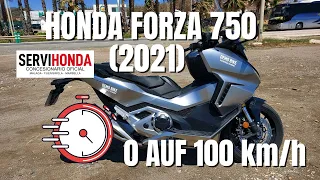 Honda Forza 750 (2021) | 0 auf 100 km/h | Beschleunigungstest | VLOG 321