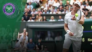 Kevin Anderson turns left-handed in astonishing point | Wimbledon 2018