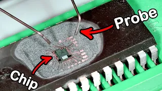 How to probe the silicon inside of a chip | Explained by John McMaster