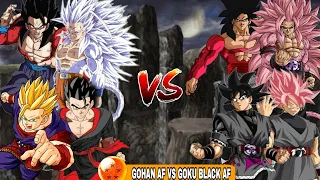 Team Gohan AF vs Team Goku Black AF - Dragon Ball Z Budokai Tenkaichi 3