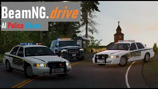 BeamNG.drive - Rural Police Chase with Traffic & Ford Crown Vic