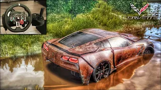 Rebuilding a Corvette ZR1 - NFS HEAT - LOGITECH G29 Gameplay