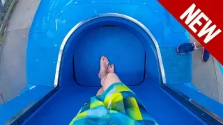 Looping Rocket TRAPDOOR Water Slide [NEW] Aquatopia Prairiewood