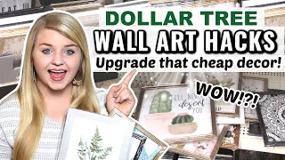 DOLLAR TREE Wall Art Hacks + NEW DIYS 2020 | How to Upgrade Dollar Tree Decor | Krafts by Katelyn