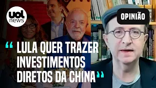 Lula na China: Presidente quer que país asiático passe a investir no Brasil, diz Reinaldo