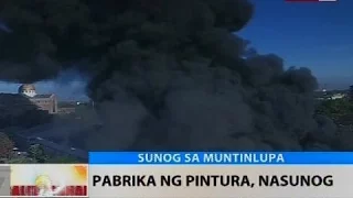 BT: Pabrika ng pintura, nasunog