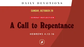 A Call to Repentance – Daily Devotional