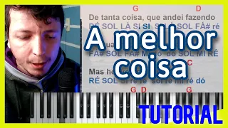 A MELHOR COISA - Tutorial no teclado com acordes