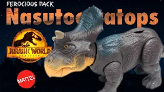 2022 Mattel Jurassic World Dominion Ferocious Pack baby Nasutoceratops Review!!!