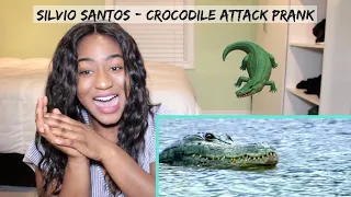 HILARIOUS Silvio Santos Prank - Crocodile Attack Prank | REACTION