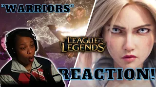 I WASN'T READY! "WARRIORS" REACTION | League of Legends Cinematic