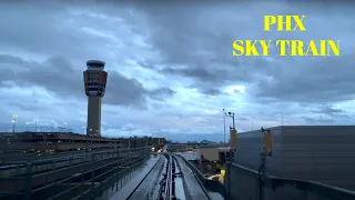 PHX Sky Train | Roundtrip | Relaxing Video with Views of Planes | Views From the Window Seat #4