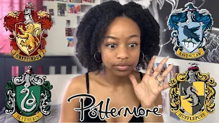 Finding Out My Hogwarts House On Pottermore! (sorting hat quiz, favorites, wand, and patronus)