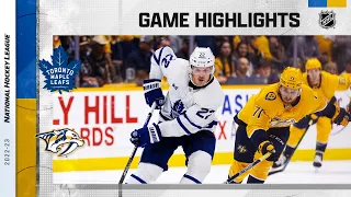 Maple Leafs @ Predators 3/26 | NHL Highlights 2023