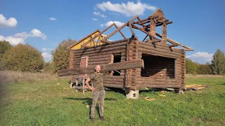 Собираю старую избу на новом месте