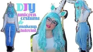 DIY Unicorn Costume and Makeup Tutorial