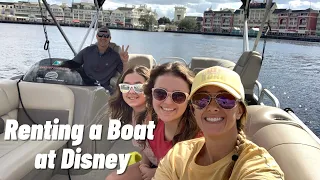 We rented a BOAT at DISNEY WORLD!!!!