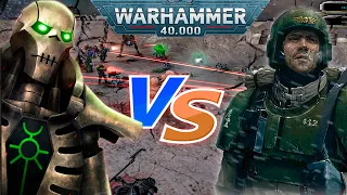 УПОРНАЯ И ЭПИЧНАЯ БИТВА НЕКРОНОВ И ГВАРДИИ!  Dawn of War Soulstorm | Drizzle vs ISWSIElijah