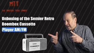 Unboxing Review of the Semier Retro Boombox Cassette Player With AM/FM Radio