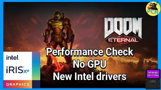 Doom Eternal - GPD Win Max 2021 Iris Xe integrated Graphics i7-1195G7 - Performance Check - NO GPU