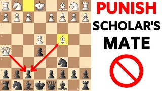 The Most Brutal Way to PUNISH Scholar's Mate Trick