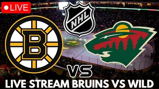 Boston Bruins vs Minnesota Wild 2-4 Highlights | NHL Game Live Watchalong