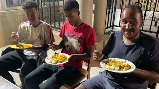 Grandma Surprises Family Of Eight With This Delicious Ghanaian Food In Ghana.