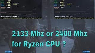 2400Mhz vs 2133 Mhz  RAM | Which is worth for ryzen ?