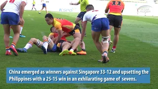 Asia Rugby Men's Qualifiers Day 1 Highlights #Tokyo2020