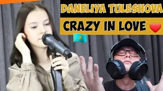 CRAZY IN LOVE (COVER) - DANELIYA TULESHOVA (REACTION)