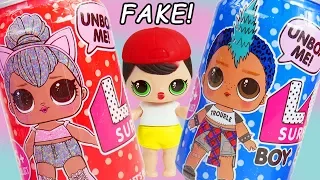FAKE LOL Dolls Surprise vs Real Series 5 #Hairgoals Makeover Series with Barbie Bath