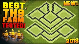 BEST TH9 FARMING BASE 2018 w/ PROOF! | CoC Town Hall 9 Hybrid Base | Clash of Clans