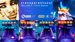 "Transparent Soul" - WILLOW ft. Travis Barker | Expert All Instruments Flawless | Fortnite Festival