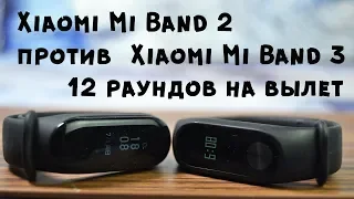 Xiaomi Mi Band 3 против Xiaomi Mi Band 2 II 12 раундов на вылет
