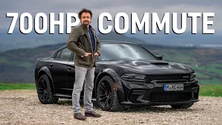 Richard Hammond commutes to work in our new 700hp Dodge Charger Hellcat!