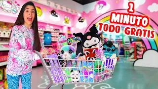 TODOS los ÚTILES ESCOLARES KAWAII que pueda AGARRAR en 1 MINUTO son GRATIS😱😍 | Ani Cat😻