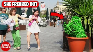 BUSHMAN PRANK: SHE FREAKED OUT! 😬