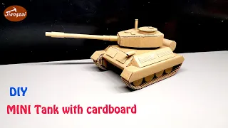 How to make Tank with cardboard - DIY Cardboard crafts